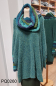 Preview: Damen Poncho-Rolli aus Babyalpaka mit Bouclé